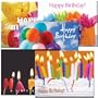 POSTCARDS: Birthday Assortment I, box of 60 postcards, 12 each of 5 different designs