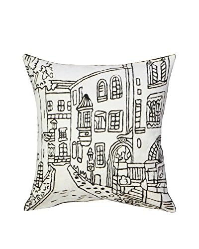 Jute & Co Cuscino Ricamato A Mano Multicolore 50×50 cm