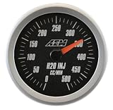 AEM 30-5141B Black Face Analog Water/Methanol Flow Gauge