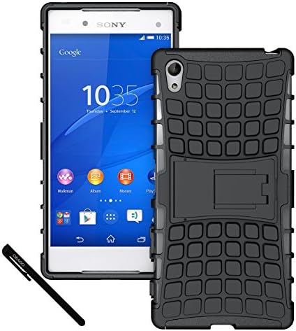 Sony Xperia Z5 Premium Case Cover Accessories - Dual Layer Defender Protective Case Cover For Sony Xperia Z5 Premium / Plus (Black)