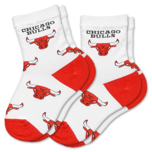 NBA Chicago Bulls Kids Socks, 2-Pack, Infant