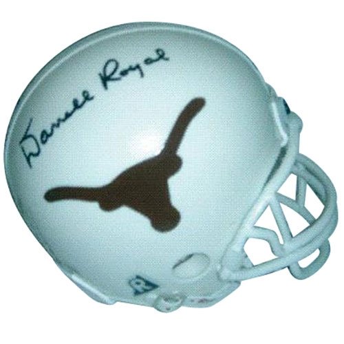 Darrell Royal Autographed/Hand Signed Texas Longhorns Mini Helmet