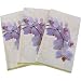 Novelty Floral Design Print Guest Towels or Buffet Napkins, Pack of 15, Orchids
