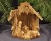 Nativity Set - Stable and figures. Height 15 cm. Hand-carved from olive wood in the Holy Land._s-1