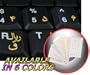 FARSI (PERSIAN) KEYBOARD STICKERS WITH YELLOW LETTERING ON TRANSPARENT BACKGROUND