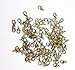 Yueton Curved Lobster Clasps-100pcs 7x12mm Lobster Claw Clasps DIY Jewelry Fastener Hook, Necklace DIY Fasteners (Bronze)
