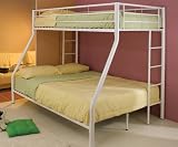 Bunk Bed - Twin / Full Size Bunk Bed in White - Coaster