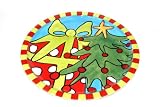 Round 15 Platter in Festive Christmas Frills Design