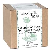 SerendipiTea Jasmine Dragon Phoenix Pearls, Organic Scented Pouchong Tea & Tisane, China, 4-Ounce Boxes (Pack of 2)