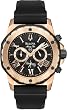 Bulova Men's Marine Star 98B104 Black Rubber Quartz Watch with Black Dial