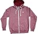 Billabong Heathered Mens Fullzip Hoodie (Large, Re