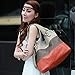 Women's Classic Fashion Tote Handbag Shoulder Bag Perfect Large Tote with Shoulder Strap(258,orange)