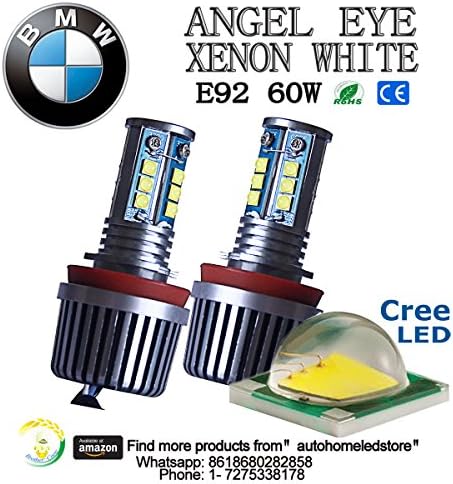1set E92 H8 120W CREE XTE LED Angel Eyes Halo Ring for BMW E70 E71 E87 E92 E93
