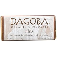 Dagoba Nibs (68%) Cacao Nibs Bar, 2-Ounces Bars (Pack of 12)