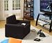 Dorel Home Products Single Sleeper Chair, Black