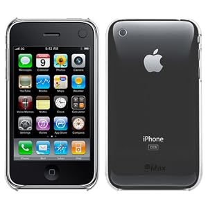 GTMax Transparent Clear Durable Flex Crystal Shield Back Cover Case ( Thin - 0.6mm ) For AT&T Apple Iphone 3G / 3GS Smartphone