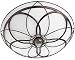 Hunter 82004 Orleans Bathroom Fan with Light, Imperial Bronze Image