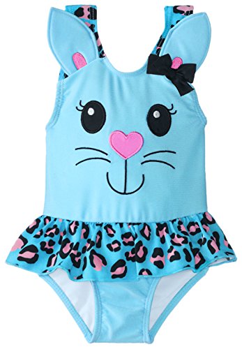 Candlesticks Baby Girls' Kitty Blue Swimsuit