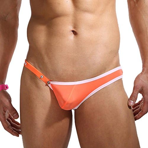 Your Gallery Men's Sexy Breathable Jock G-String Thong Underwear Briefs XL Orange