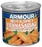 Armour Hot & Spicy Vienna Sausage, 5-Ounce Cans (Pack of 24)
