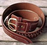 Triple K Brown Deluxe Cartridge Style 740 Leather Belt 44/45 LC Ammo Loops SAME DAY SHIPPING!!