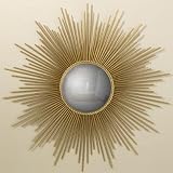 Beautiful Brass Gold Sunburst Wall Mirror