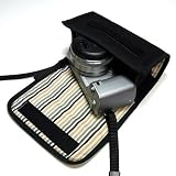 suono ハンドメイド ソニーα NEX-3/NEX-5ケース（ブラック・ミックスストライプ）