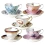 Royal Albert 100 Years of Royal Albert Teacups and Saucers, Set of 5, 1950-1990