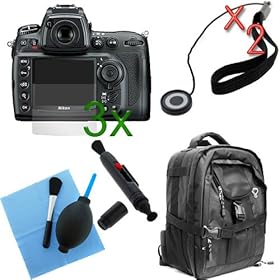 GTMax 8 Pcs accessories Bundle kit for Nikon Digital SLR D700