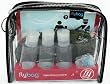 Flybags - Clear TSA Compliant Toiletry Bag with Pink Stitching and Recyclable Insert