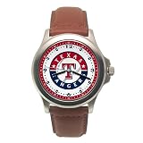 Texas Rangers MLB Rookie Watch with Leather Band - Men's