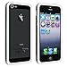 PC + TPU Clear Frame Bumper Case Cover Skin for iPhone 5 White
