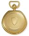 Avalon 17 Jewel Mechanical Skeleton Gold-tone Covered Pocket Watch with Chain, #4039G