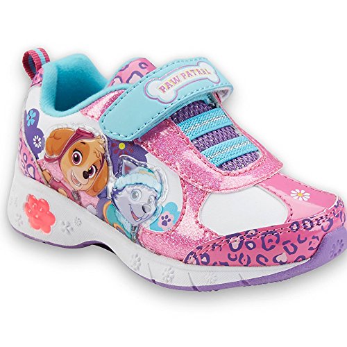 Paw Patrol Pink Girls Toddler Light-Up Shoes (10)