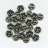 Produkt-Bild: 25 neue silberne Verschl&uuml;sse Butterfly Clips f&uuml;r Badge Pin Pins Anstecker