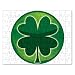 Jigsaw Puzzle Rectangular of Green Shamrock (Celtic, Club, Gold, Irish, Ireland, Little, Charm, Cross, Four Leaf Clover, Jewelry, Necklace, Pendant, Ring, Tattoo, Diamond, Designs, Charm, Lucky, Luck)