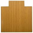 Anji Mountain Bamboo Chairmat & Rug Co. Roll-Up Bamboo Chairmat, 55-Inch-by-57-Inch, 5mm Thick, With Lip, Natural
