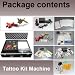 Jh-a3002 / Jh-a3003 Complete Tattoo Kit Machine Power Supply 2 Tattoo Guns Carry Bag with Two Medical Anti-scar Ointment and Practice Skin As Gift