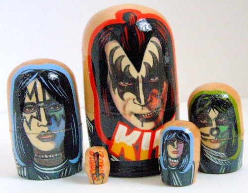 5pcs Russian Nesting Doll of the KISS MEDIUM