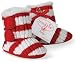 Mud Pie Baby Boy's Cable Knit Winter Booties with Buttons