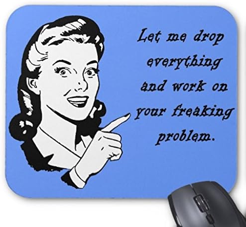 Poem Magine Funny Job Rectangle Non-slip Rubber Mouse Pad 220mm x 180mm x 3mm