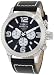 Invicta Men's 1427 II Collection Chronograph Black Dial Leather Watch