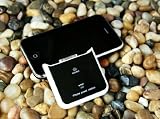 Portable Solar Charger Battery for iPhones and iPods - WHITE + FREE BONUS - Micro SD / TF card reader - YELLOW