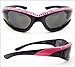Bikershades Black Frame Motorcycle Rhinestone Sunglasses Foam Padded for Women.