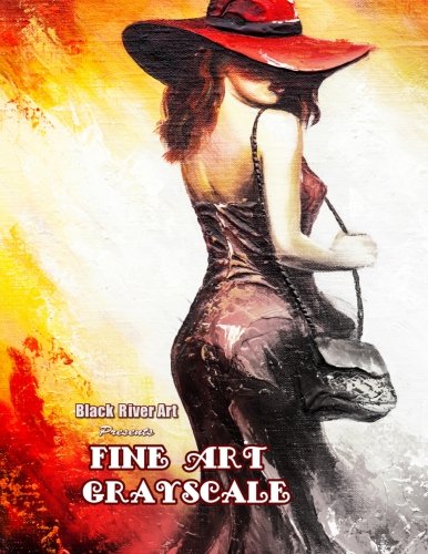 Fine Art Grayscale Coloring Book