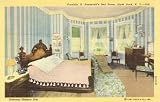 1940s Vintage Postcard Franklin D. Roosevelt’s Bed Room – Hyde Park New York