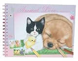 Depesche 5850 - Animal Love Malbuch mit Stickern