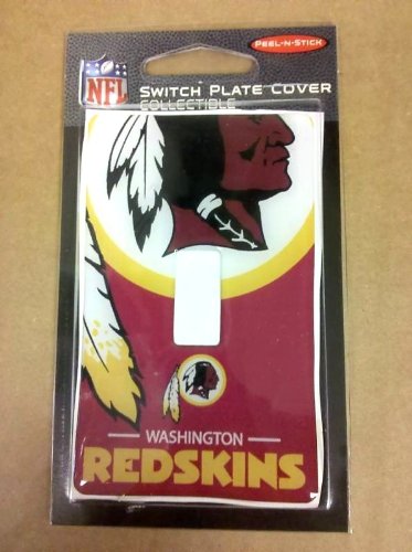 NFL Peel-n-stick Light Switch (Single) Cover - Washington Redskins