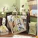 Lambs and Ivy Enchanted Forest 6 Pc Baby Crib Bedding Set, Green