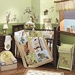 Lambs and Ivy Enchanted Forest 6 Pc Baby Crib Bedding Set, Green